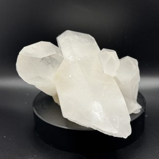 Clear quartz point cluster