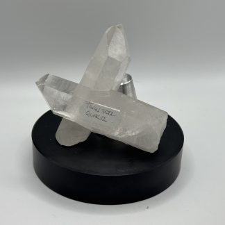 Brazilian Twin formed jazz quartz points