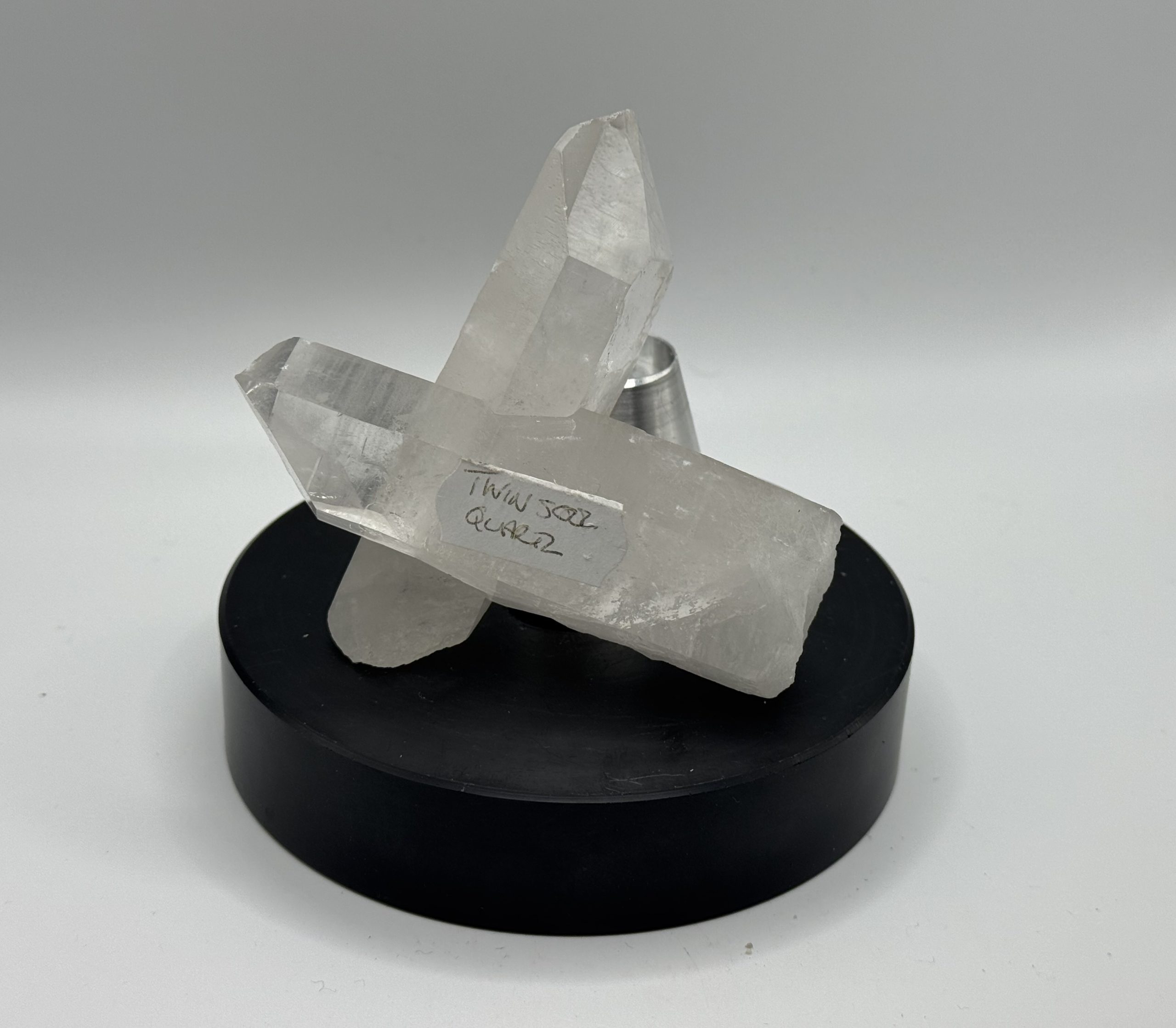 Brazilian Twin formed jazz quartz points