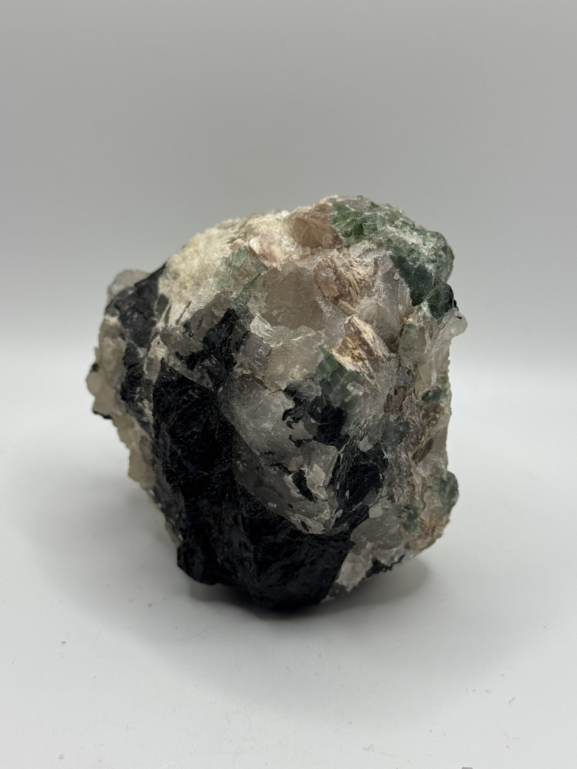 Green and Black Tourmaline with Quartz - Image 3