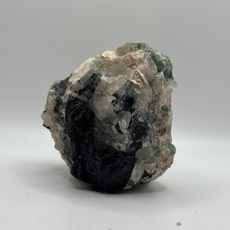 Green and Black Tourmaline with Quartz
