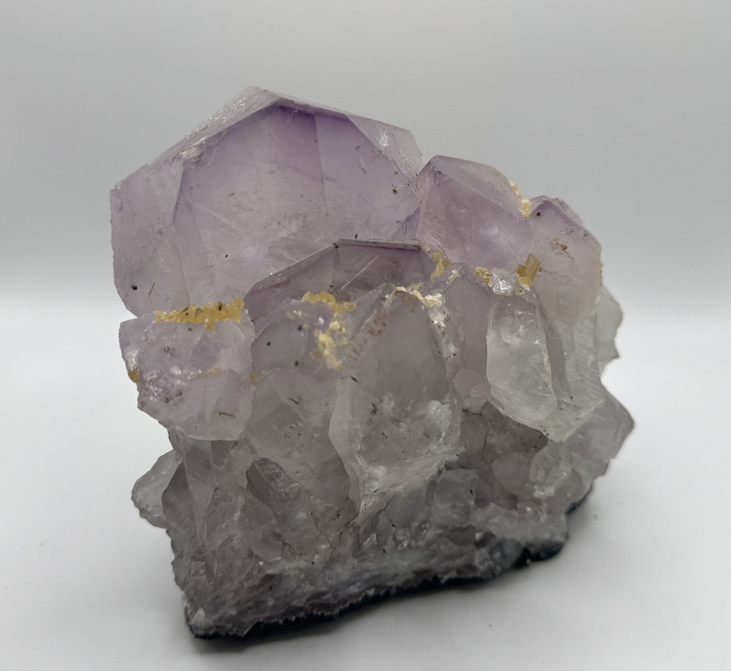 Brazilian amethyst cluster points
