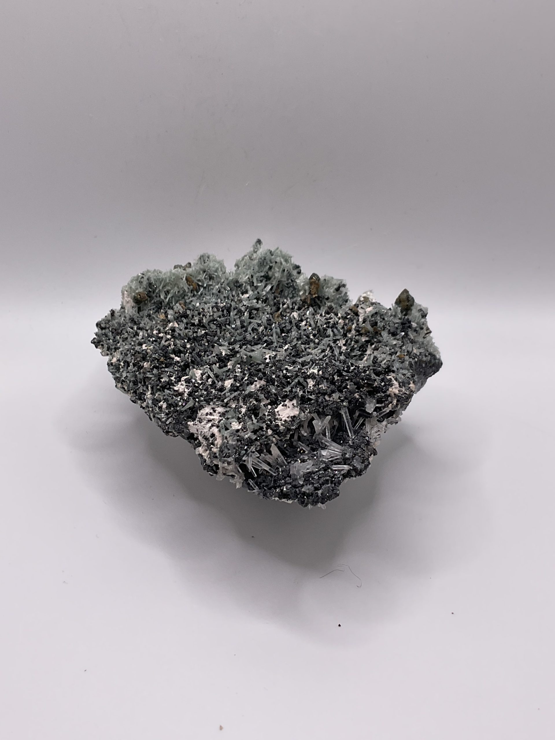 Green quartz with pyrite galena&calcite ( Bulgaria ) - Image 2