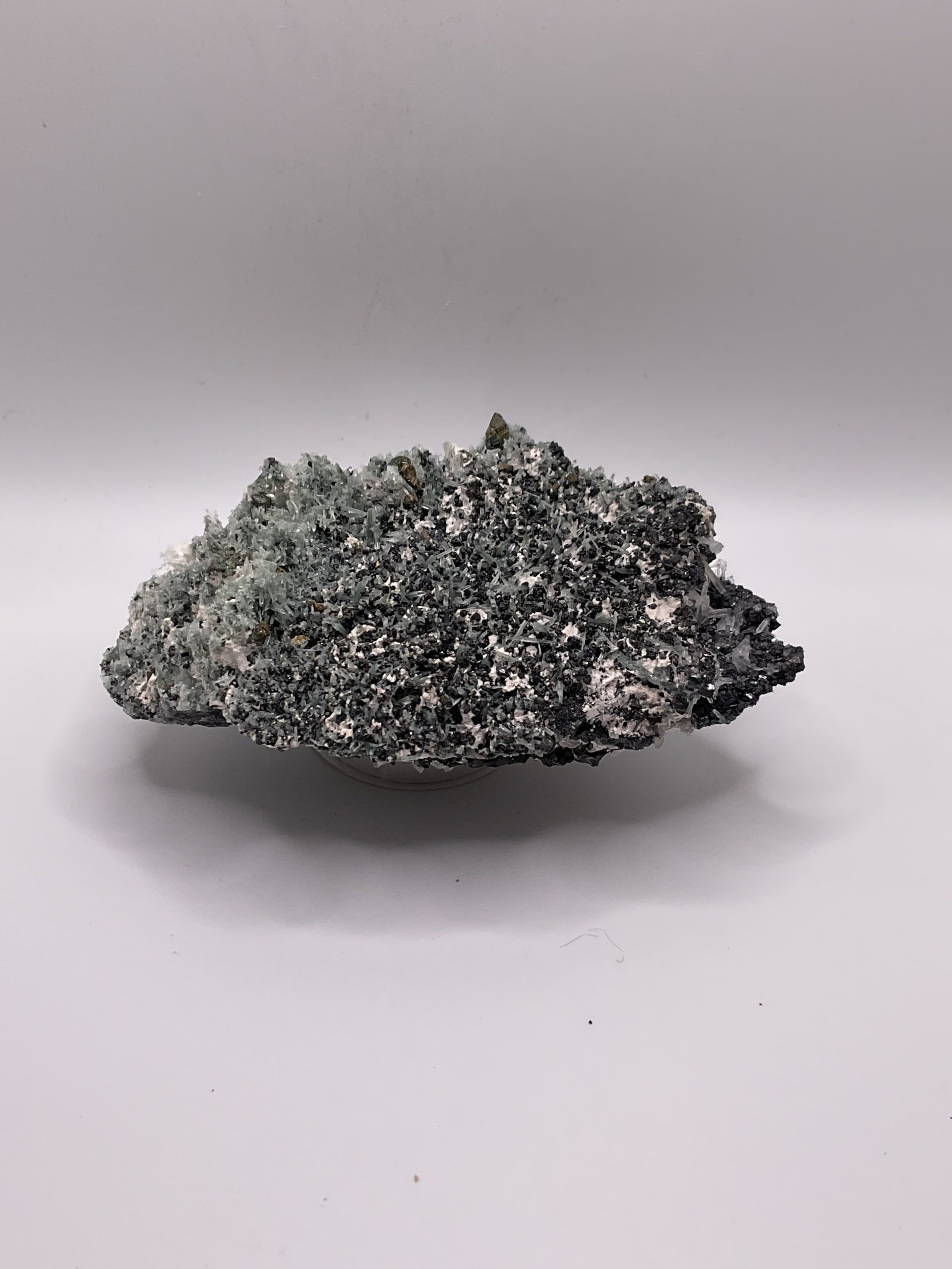 Green quartz with pyrite galena&calcite ( Bulgaria ) - Image 4