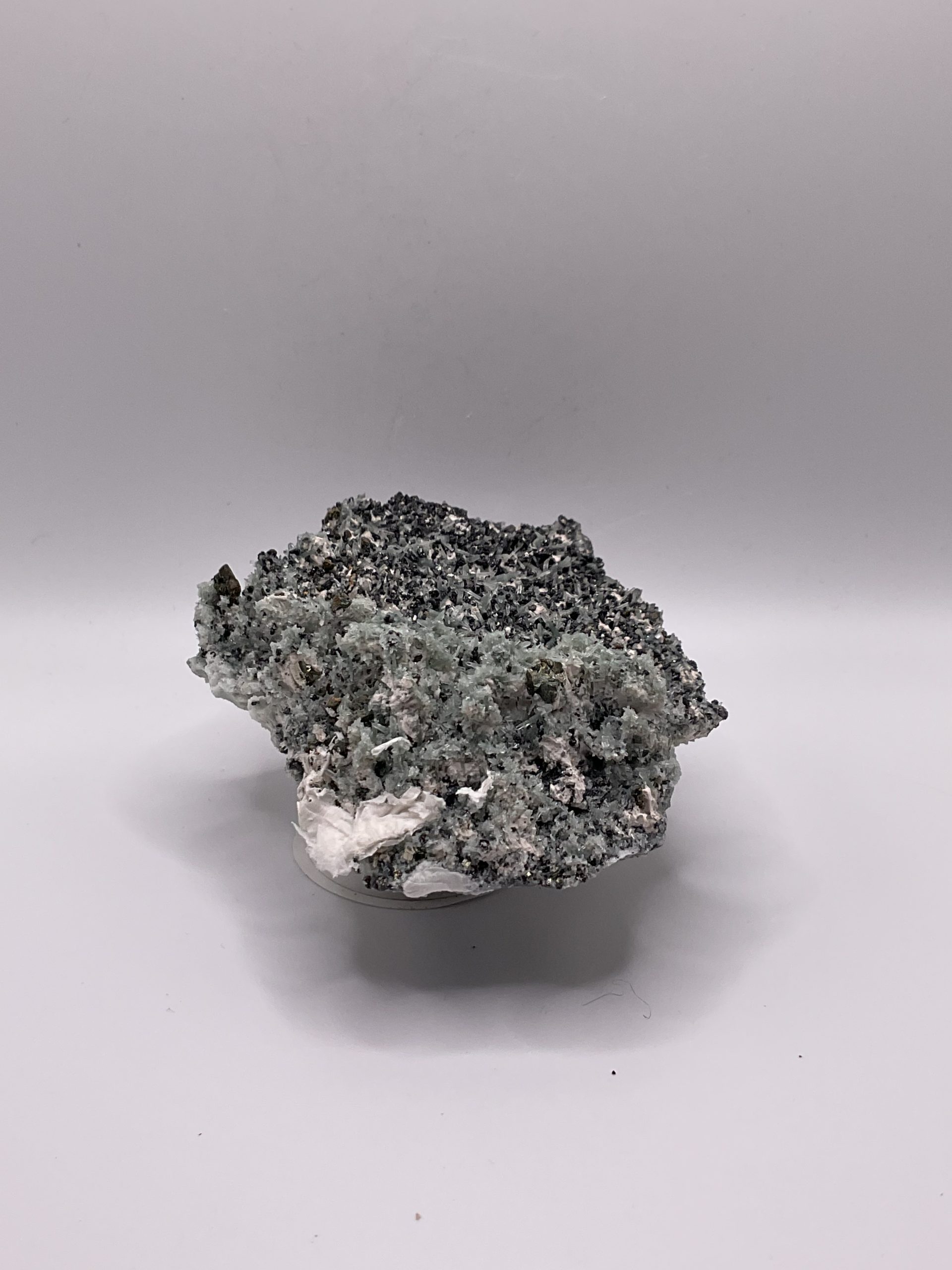 Green quartz with pyrite galena&calcite ( Bulgaria ) - Image 3
