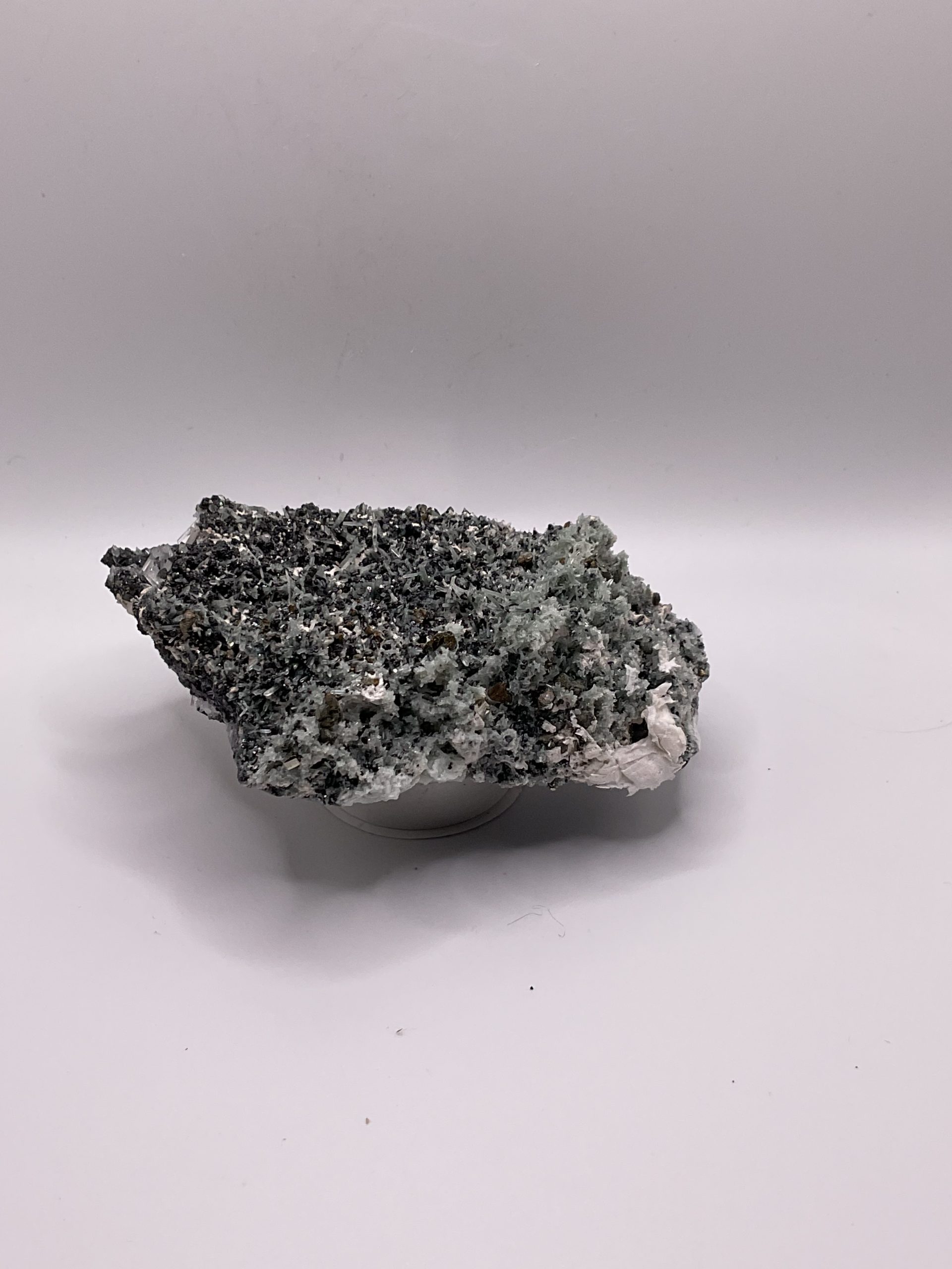 Green quartz with pyrite galena&calcite ( Bulgaria ) - Image 5