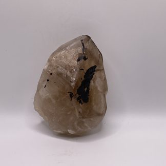 Smoky elestial quartz/black inclusion