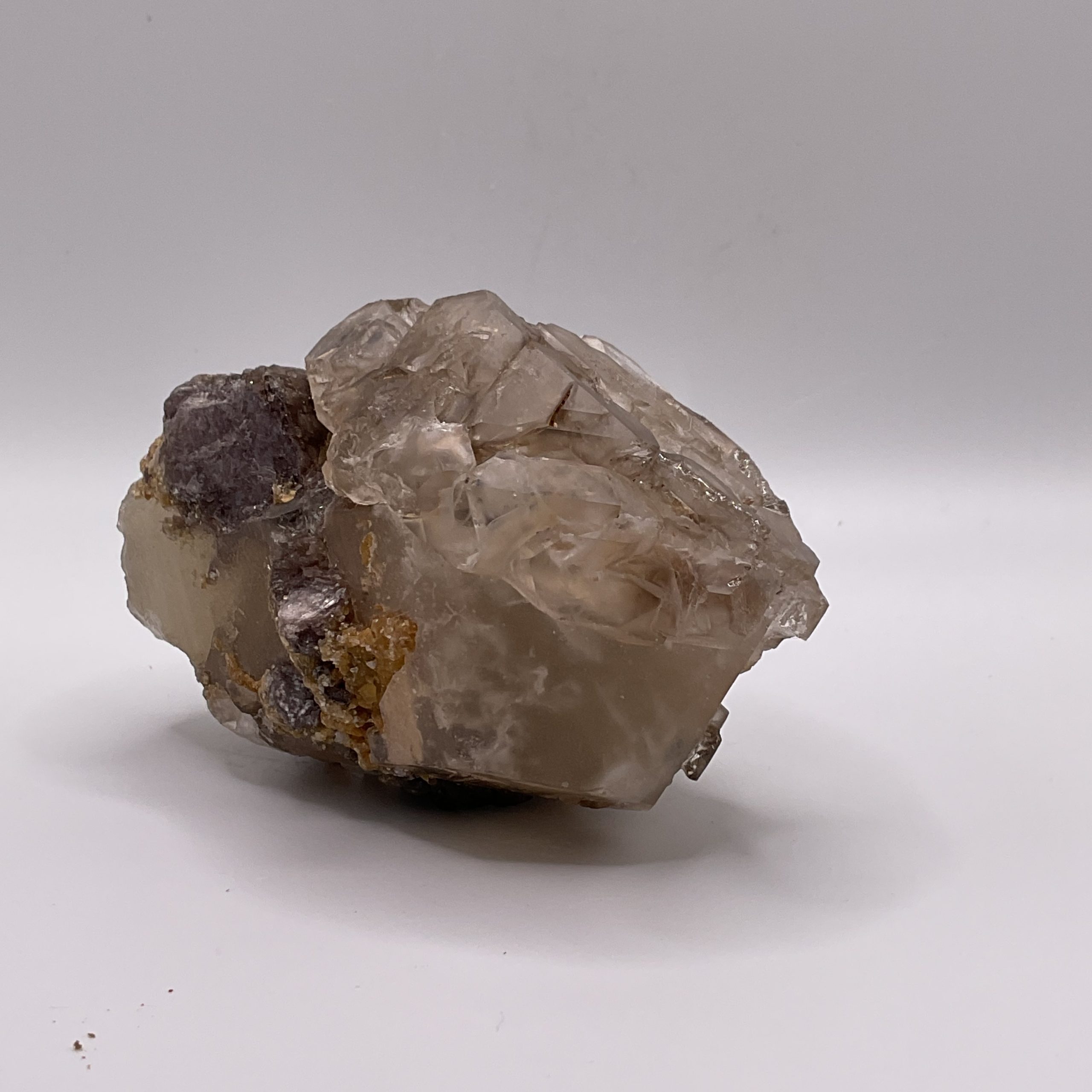 Smoky elestial quartz & mica/ calcite - Image 4