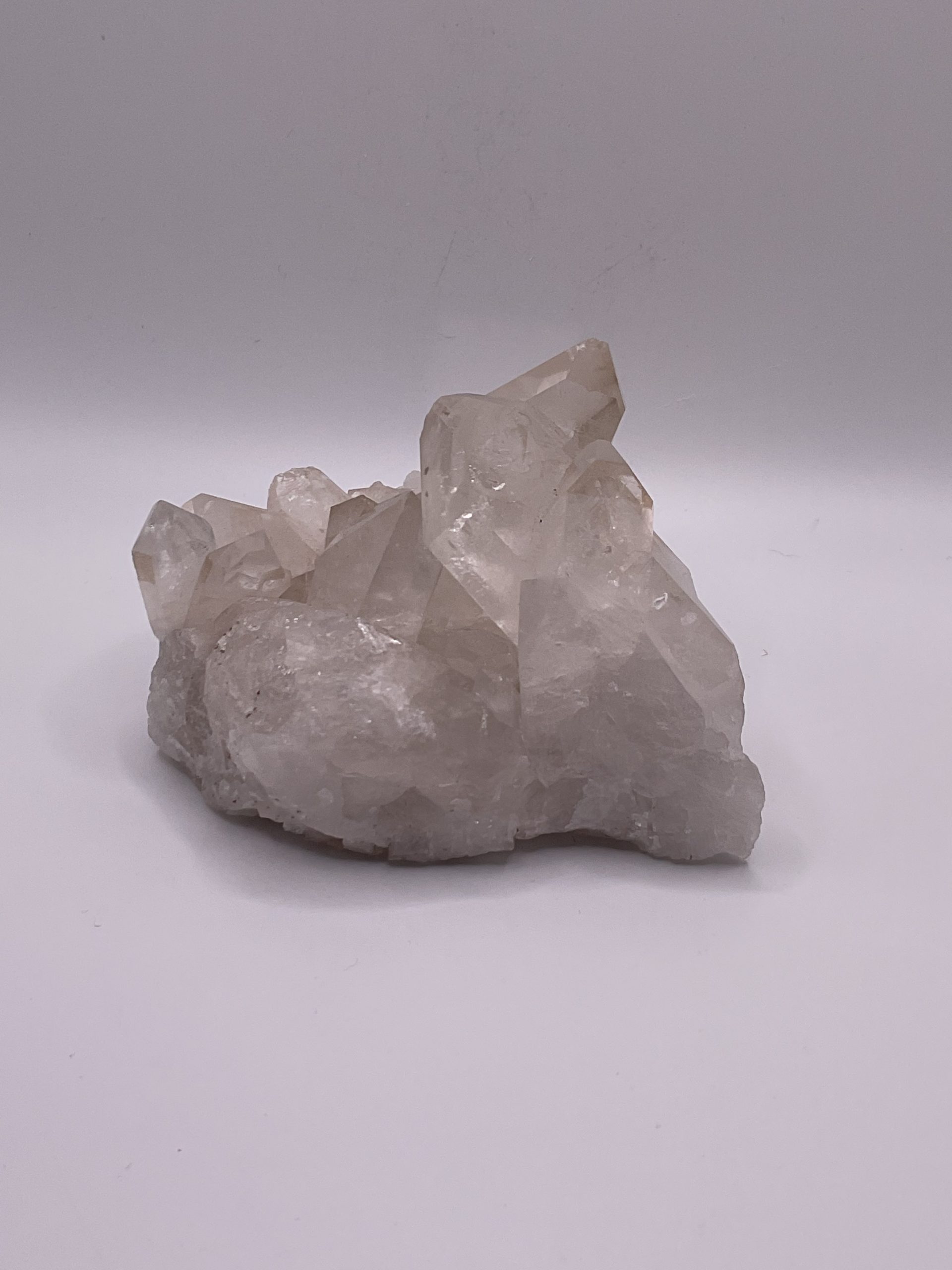 Brazilian clear quartz cluster